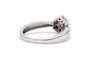 51 Bague contemporaine en or blanc 18 carats et diamants taille brillant 58 Facettes 23255