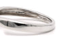 Bague 51 Bague contemporaine en or blanc 18 carats et diamants taille brillant 58 Facettes 23255