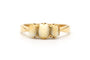 Bague 53 Bague Art déco en or jaune 18 carats sertie de dents 58 Facettes 23298