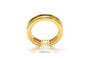 50 Bague contemporaine en or jaune 18 carats et diamants 58 Facettes 23256