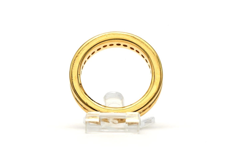 Bague 50 Bague contemporaine en or jaune 18 carats et diamants 58 Facettes 23256