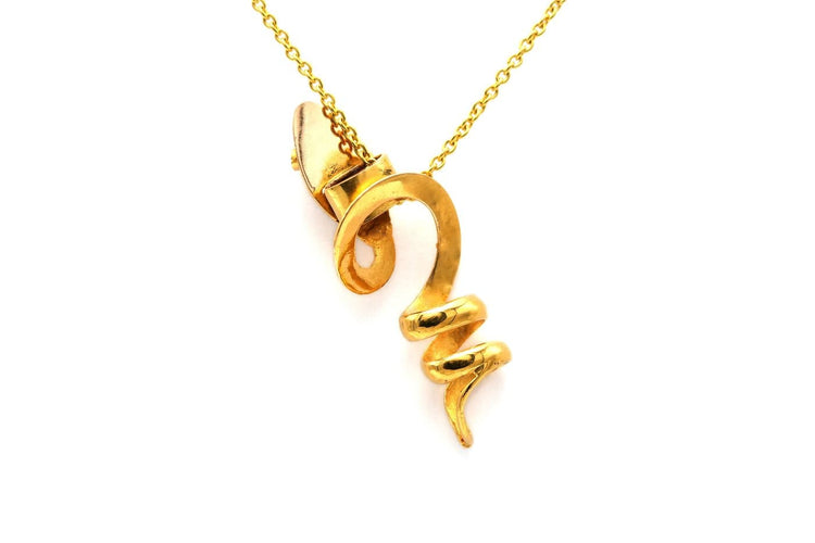 Pendentif Art Nouveau - Pendentif en or jaune 18 carats, rubis et perles 58 Facettes 23270