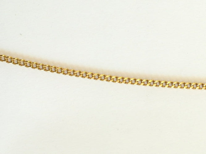 Chaîne maille gourmette en or jaune 58 Facettes CHA 003