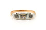 Bague 56 Art Déco - Bague en or jaune et blanc 18 carats et diamants 58 Facettes 23351