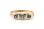 Bague 56 Art Déco - Bague en or jaune et blanc 18 carats et diamants 58 Facettes 23351