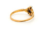 51 Art Nouveau - Bague en or jaune 14 carats, saphir et perles 58 Facettes 23299