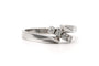 51 Bague contemporaine en or blanc 18 carats et diamants 0,1 ct 58 Facettes 23339