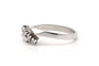 51 Bague contemporaine en or blanc 18 carats et diamants 0,1 ct 58 Facettes 23339