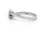 51 Bague contemporaine en or blanc 18 carats et diamants 0,1 ct 58 Facettes 23339
