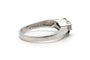 55 Bague contemporaine en or blanc, saphirs et diamants 58 Facettes 23335