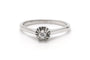 54 Bague Art déco en or blanc 18 carats et diamant 58 Facettes 23336