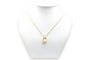Pendentif Pendentif contemporain en or jaune, nacre et diamants 58 Facettes B800