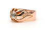 55 Art Déco - Bague en or jaune 18 carats et diamant taille rose 58 Facettes B804