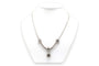 Collier Années 70 - Collier en or blanc, saphirs et diamants 58 Facettes 23301