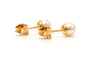 Boucles d'oreilles Boucles d'oreilles en or jaune 18 carats et perles 58 Facettes 23332