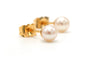 Boucles d'oreilles en or jaune 18 carats et perles 58 Facettes 23332