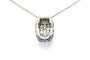 Pendentif Pendentif Art déco en or blanc 18 carats, saphirs et diamants taille brillant 58 Facettes 23414