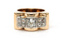 Bague 57 Art Déco - Bague en or jaune et blanc 18 carats et diamants 58 Facettes 23290