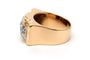Bague 57 Art Déco - Bague en or jaune et blanc 18 carats et diamants 58 Facettes 23290
