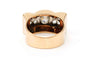 Bague 57 Art Déco - Bague en or jaune et blanc 18 carats et diamants 58 Facettes 23290