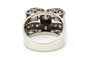 Bague 52 Art Déco - Bague en or blanc 18 carats et diamants 58 Facettes 23386