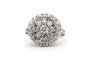 Bague 54 Bague années 50 en or blanc 18 carats, diamants taille brillant, environ 0,98 ct 58 Facettes 23501