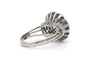 Bague 54 Bague années 50 en or blanc 18 carats, diamants taille brillant, environ 0,98 ct 58 Facettes 23501