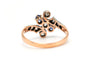 Bague 57 Bague Art nouveau en or jaune et blanc 18 carats, saphirs, diamants taille rose 58 Facettes 23521