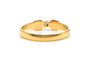 Bague 56 Bague contemporaine en or jaune 18 ct et diamant taille brillant 58 Facettes 23544