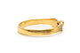 Bague 56 Bague contemporaine en or jaune 18 ct et diamant taille brillant 58 Facettes 23544