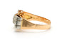 Bague 56 Art déco - Bague en or jaune et blanc 18 carats et diamants 58 Facettes 22767