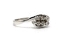 Bague 55 Bague années 70 en or blanc 18 carats et diamants 58 Facettes 23337