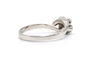 Bague 55 Bague années 70 en or blanc 18 carats et diamants 58 Facettes 23337