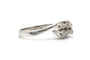 Bague 55 Bague années 70 en or blanc 18 carats et diamants 58 Facettes 23337