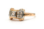 Bague 55 Art déco - Bague en or jaune 18 carats et diamants 58 Facettes B819
