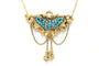 Collier Napoléon III - Collier en or jaune, perles et turquoises 58 Facettes 23352