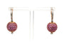Boucles d'oreilles Boucles d'oreilles contemporaines en or rose, saphirs roses et diamants 58 Facettes 23540