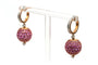 Boucles d'oreilles Boucles d'oreilles contemporaines en or rose, saphirs roses et diamants 58 Facettes 23540