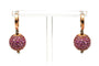 Boucles d'oreilles Boucles d'oreilles contemporaines en or rose, saphirs roses et diamants 58 Facettes 23540