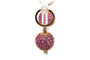 Boucles d'oreilles Boucles d'oreilles contemporaines en or rose, saphirs roses et diamants 58 Facettes 23540