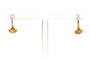 Boucles d'oreilles Art déco - Boucles d'oreilles dormeuses en or jaune 18 carats 58 Facettes B824