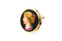 Broche Napoléon III - Broche en or jaune 18 carats et porcelaine 58 Facettes B827