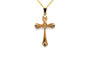 Pendentif Pendentif Art déco en or jaune et blanc 18 carats avec perle 58 Facettes 23656
