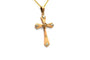 Pendentif Pendentif Art déco en or jaune et blanc 18 carats avec perle 58 Facettes 23656