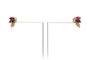 Boucles d'oreilles Boucles d'oreilles en or jaune, rubis et diamants 58 Facettes B846