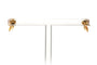 Boucles d'oreilles Boucles d'oreilles en or jaune, rubis et diamants 58 Facettes B846