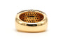 Bague 52 Bague contemporaine en or jaune, saphirs et diamants 58 Facettes 23694