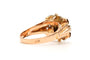 57 Art Déco - Bague en or jaune et or blanc 18 carats et diamants 58 Facettes 23706