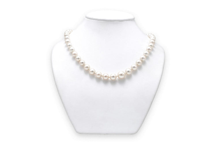 Collier Années 50 - Collier de perles en or blanc et diamants 58 Facettes B850