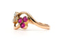 Bague 54 Art Nouveau - Bague en or jaune 18 carats, rubis et perles 58 Facettes B851